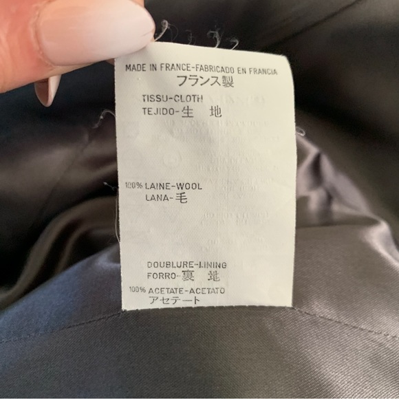 Givenchy Couture Paris Grey Double Breasted Hourglass Wool Blazer Jacket Size S - Picture 12 of 14